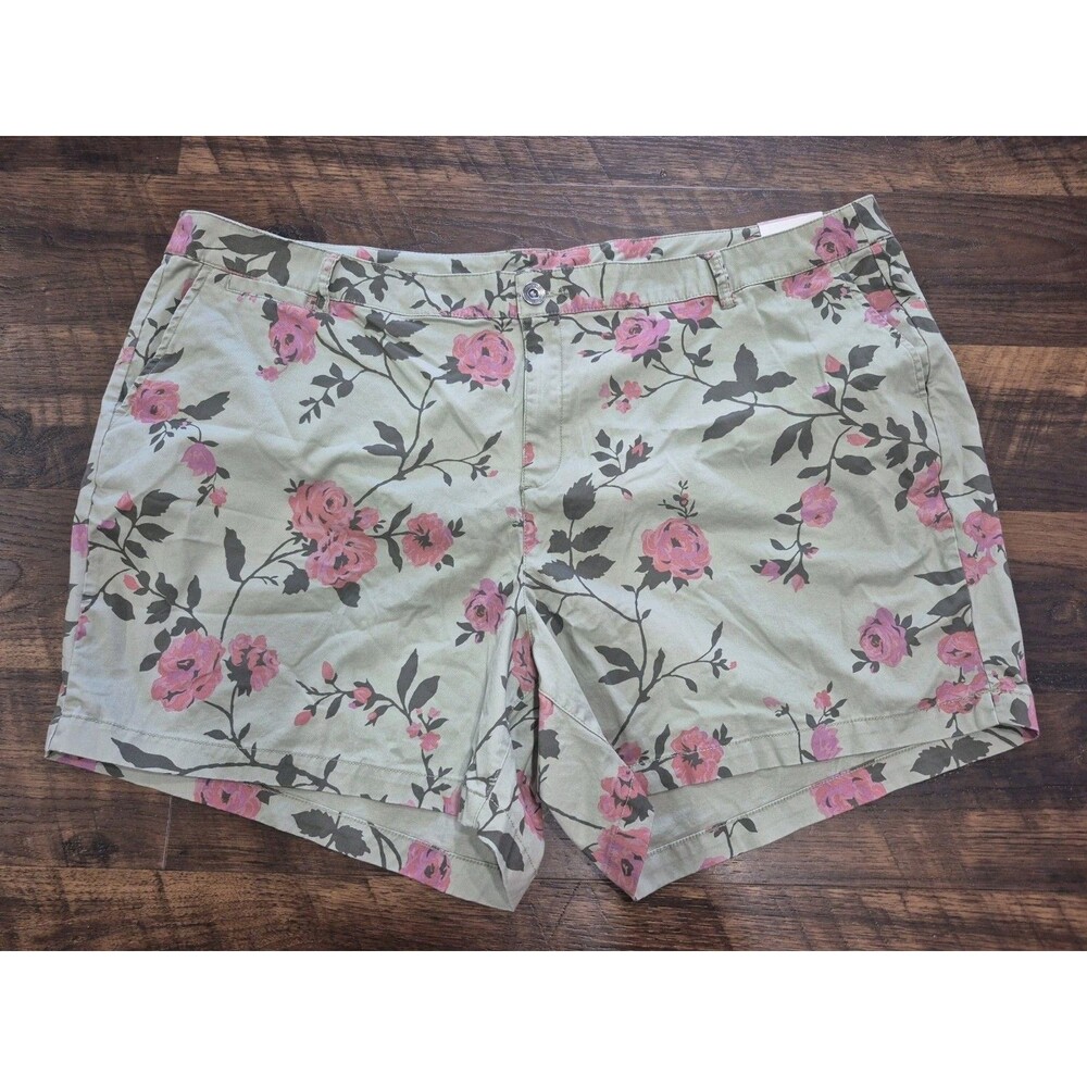 Lane Bryant Womens Floral Classy Shorts Size 28 New